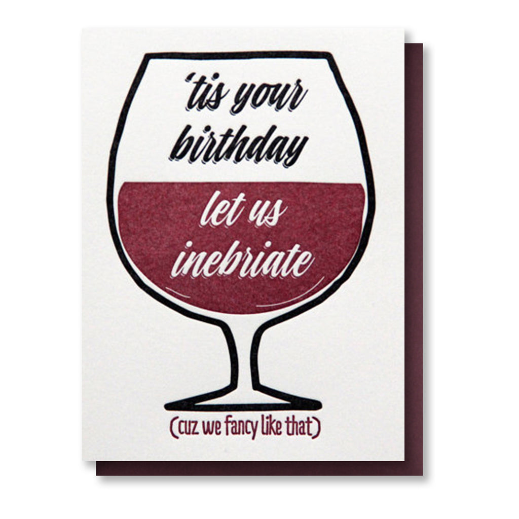 Whoot Birthday Suit Letterpress Card
